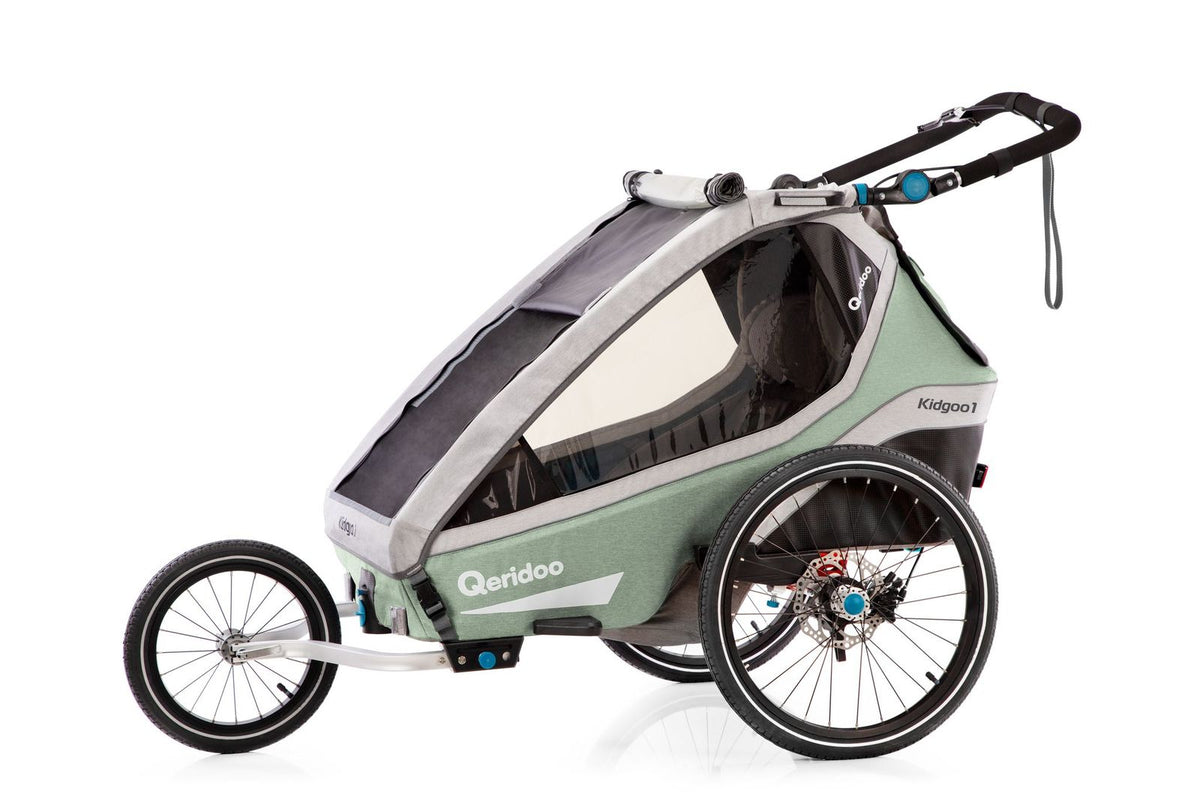 qeridoo klapprad Kidgoo1 Pro Mint Full Kit Steering Wheel Cyclami Colour:Cinnamon The optimised tow bar